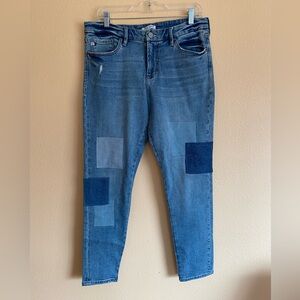 Women’s Dear John Gisele High Waisted Skinny Jeans, Patches, Distressed, Size 30